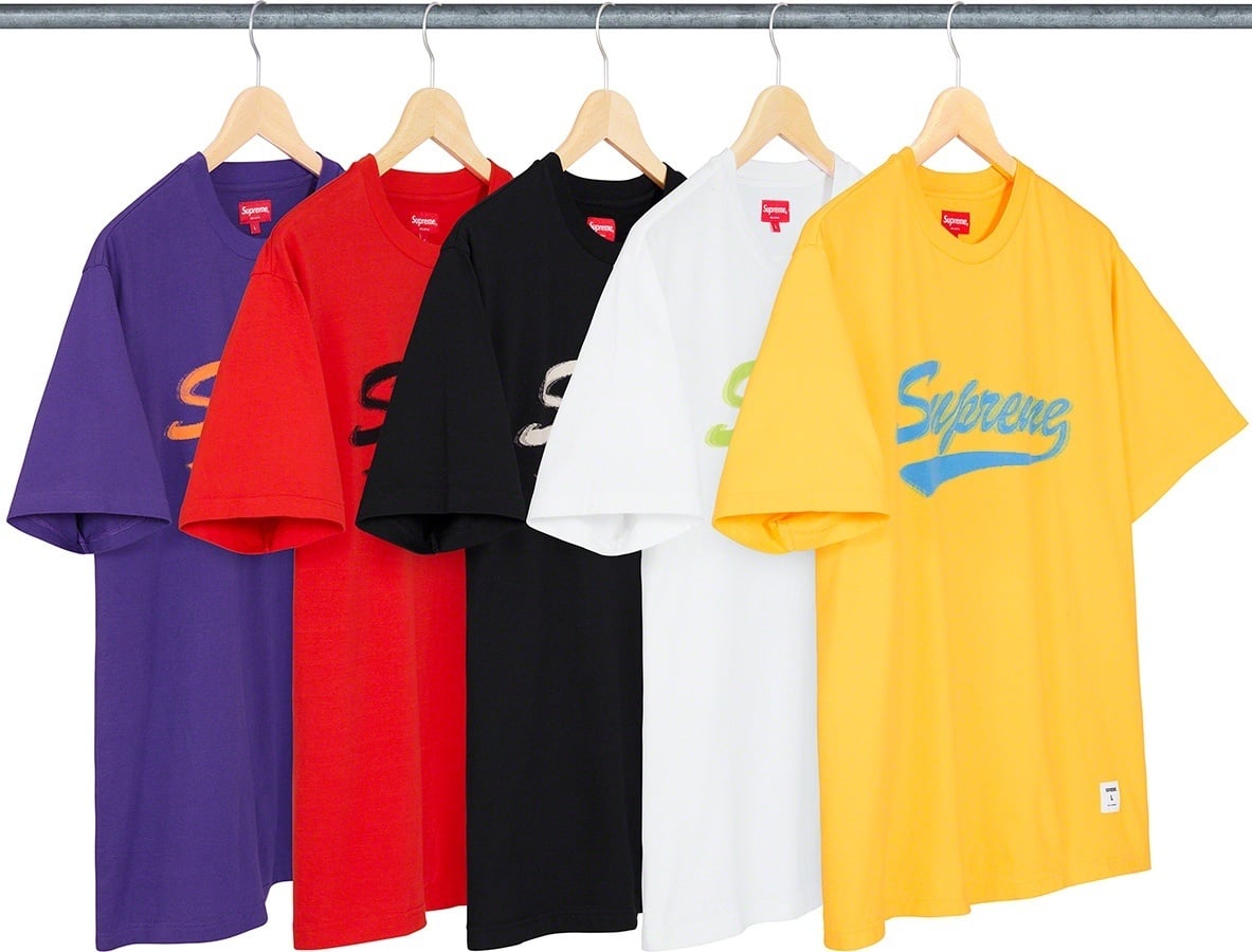 Intarsia Script S/S Top